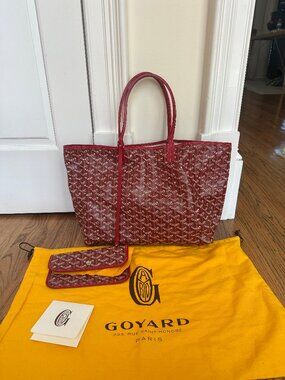 Goyard PM St Louis dark red tote